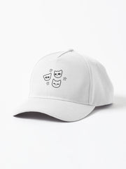 Black Cotton Cat Pattern Dad Hat Cap