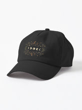 Moonlit Garden Winter Black Dad Hat