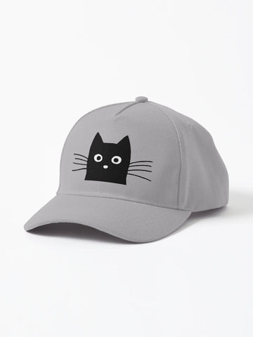Black Cat Face Baseball Cap