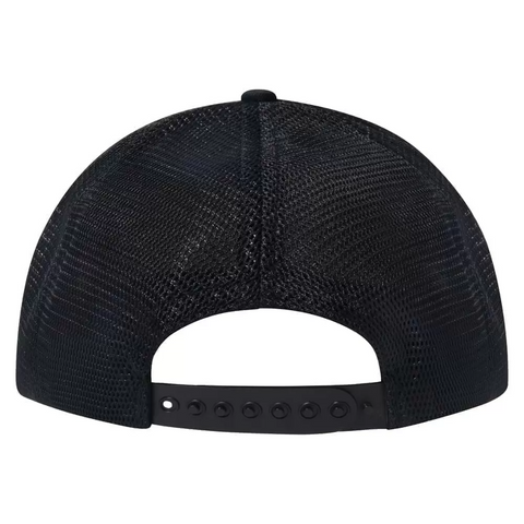 Classic Black Trucker Meshback Snapback Cap