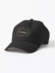 Moonlit Garden Winter Black Dad Hat