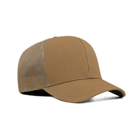 Solid Brown Adjustable Trucker Cap
