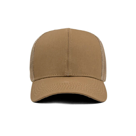 Solid Brown Adjustable Trucker Cap