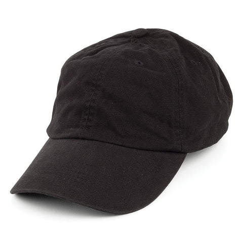 Black Cotton Baseball Cap